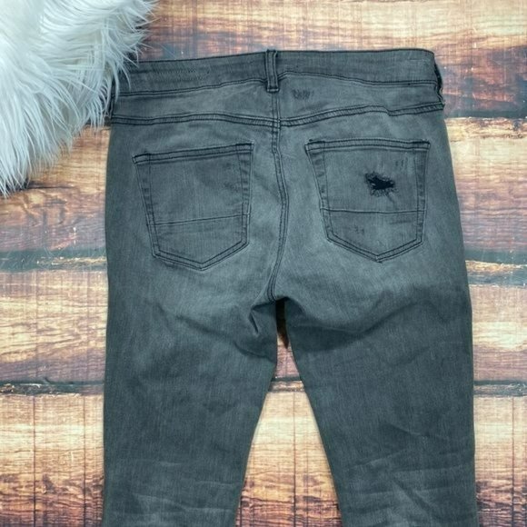 RELISTED Pacsun Black Skinny Jeans Skinniest Destruct Denim - Picture 9 of 11